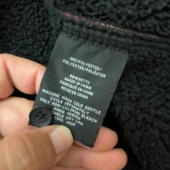 ONeill Sherpa Lined Flannel Shacket Mens Sz L Tartan Long Sleeve Button Up Shirt - Picture 9 of 10